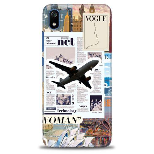 Xiaomi Redmi 7A Kılıf HD Baskılı Kılıf - Net Woman + Tam Ekran Koruyucu