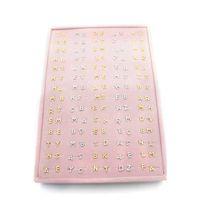 140'lı Standlı Harf Tragus Küpe - ÇOK RENKLİ