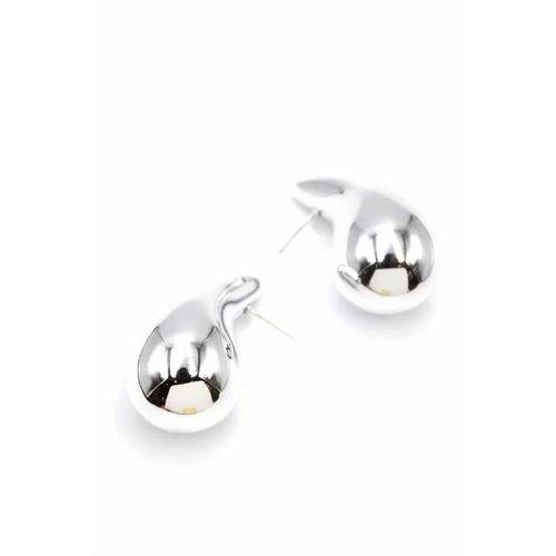 Büyük Boy Damla Küpe - Gümüş