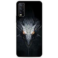 Xiaomi Redmi 9T Kılıf Dragons (13) Silikon Kap Gri Ejderha