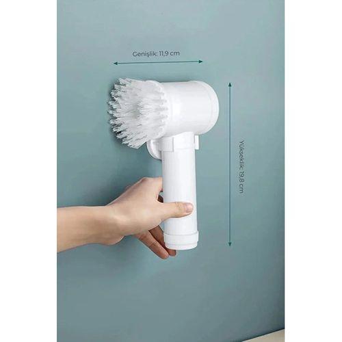 Şarjlı Elektrikli Temizlik Fırçası Mutfak Banyo Lavabo Ve Küvet İçin Çok Amaçlı Döner Fırça