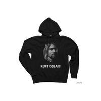 Kurt Cobain Lyrics Siyah Kapşonlu Sweatshirt Hoodie