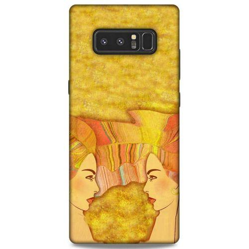 Lopard Samsung Galaxy Note 8 Uyumlu Kılıf Sürreal Yüzler ♀ (16) Kalın Kılıf Desenli