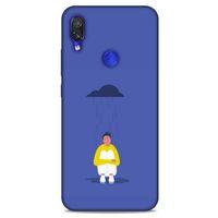 Xiaomi Redmi Note 7 Pro Kılıf Depresyon (21) Koruyucu Kapak Kahve Gold