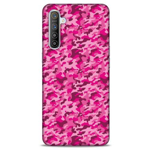 Realme XT Uyumlu Kılıf Pembe Delisi (32) Soft Silikon Kılıf Kamuflaj