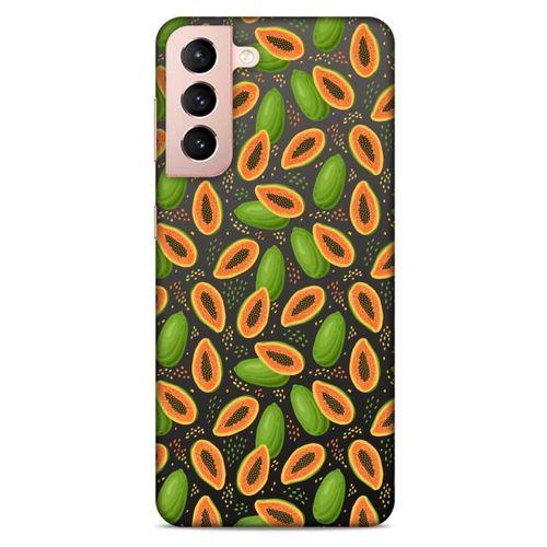 Lopard Samsung Galaxy S21 Uyumlu Kılıf Frutix (79) Arka Koruma Kılıfı