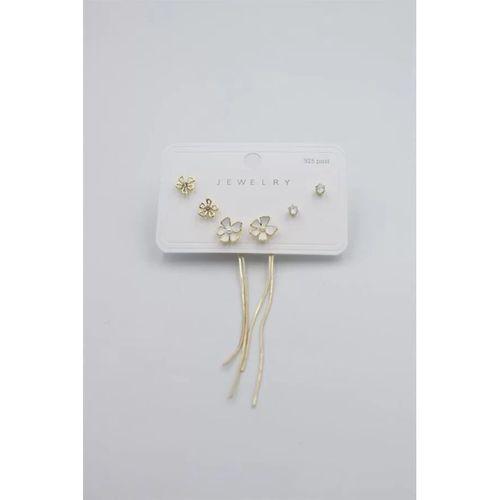 Çoklu Set Küpe - Altın