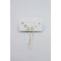 Çoklu Set Küpe - Altın