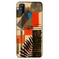 Lopard Samsung Galaxy M30s Uyumlu Kılıf Soyut Sanat (44) Desenli Tough Armor Kılıf