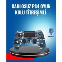 Bluetooth Kablosuz Ps4 Gamepad Çift Motorlu Siyah Controller