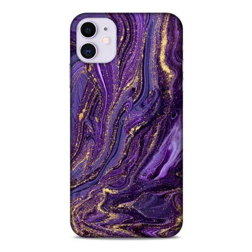 Apple Iphone 11 Uyumlu Kılıf Mor Delisi (3) Kapak Kumlu