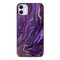 Apple Iphone 11 Uyumlu Kılıf Mor Delisi (3) Kapak Kumlu