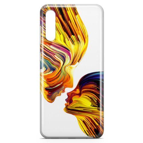 Samsung Galaxy A70 Kılıf Yüzyüze Arka Kapak Koruma Desenli Full Koruyucu