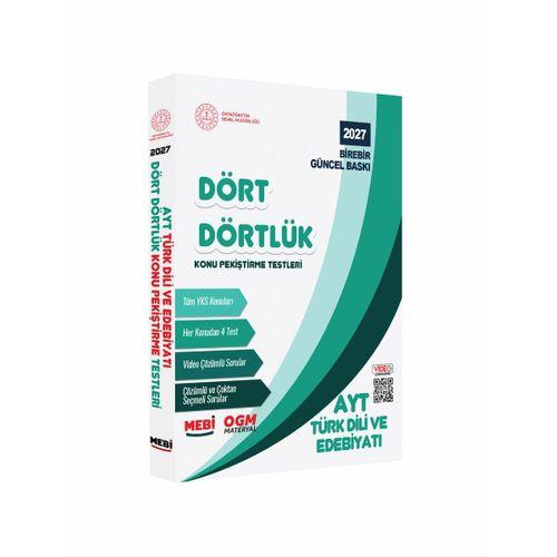 2027 YKS-AYT MEBİ-OGM Dört Dörtlük Türk Dili Edebiyatı Pekiştirme Testi Soru Bankası BASKI ÜCRETİ