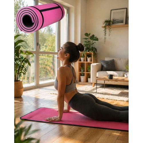 10 Mm Fitness Yoga Matı Kaymaz Yüzey Çift Taraflı Kullanım Dayanıklı Eva Malzeme