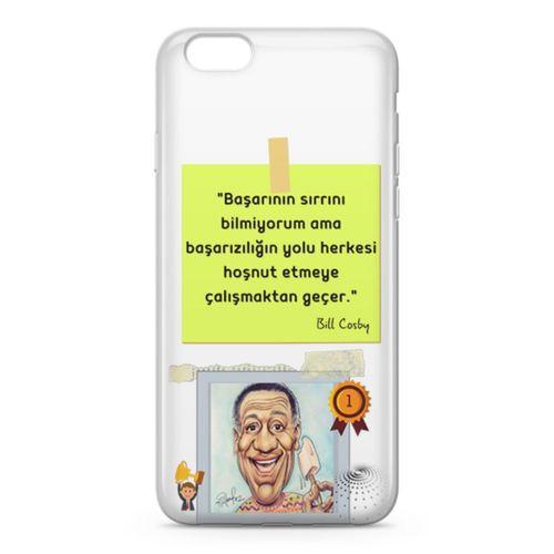 Apple iPhone 6 6s Kılıf Caps Bill Cosby Arka Kapak Koruma Desenli Full Koruyucu