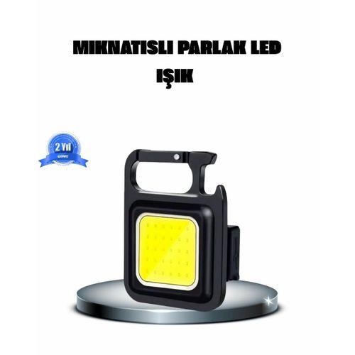Led Mini Anahtarlık Fener – 1000 Lümen Güçlü Işık Ve Usb Type-c Şarjlı