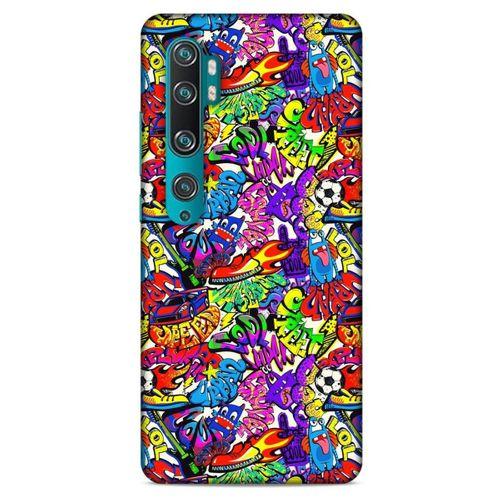 Graffitix (25) Desenli Silikon Kapak Xiaomi Mi Note 10 Pro Kılıf