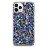 Apple iPhone 11 Pro Kılıf Space Doodle Arka Kapak Koruma Desenli Full Koruyucu