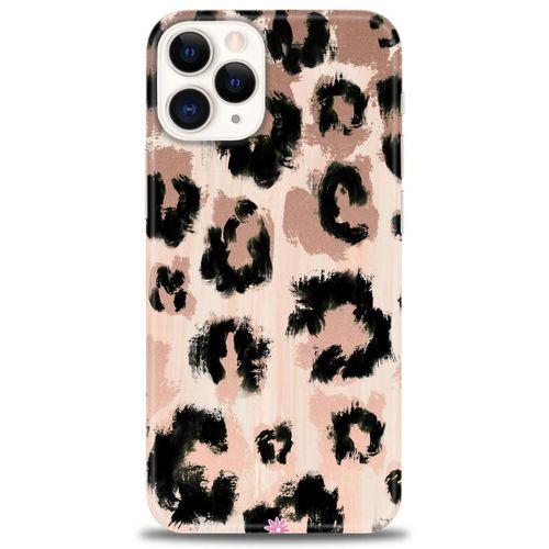 iPhone 12 Pro Max Kılıf HD Baskılı Kılıf - Leopar + Tam Ekran Koruyucu