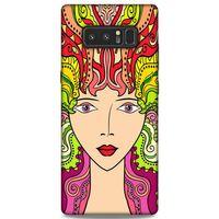 Lopard Samsung Galaxy Note 8 Uyumlu Kılıf Sürreal Yüzler ♀ (42) Rugged Armor Kılıf Desenli