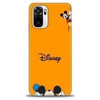 Xiaomi Redmi Note 10S Kılıf HD Baskılı Kılıf - Turuncu Disney + Tam Ekran Koruyucu