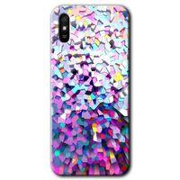 Redmi 9A Kılıf HD Desen Baskılı Arka Kapak - Mosaic Fragments Colorfull