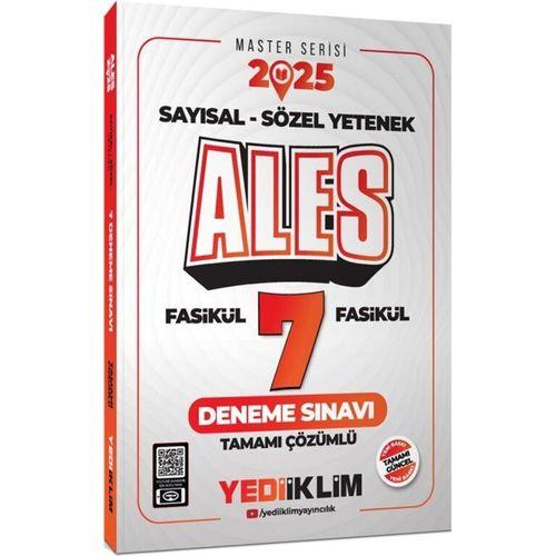 2025 ALES Sayısal Sözel Yetenek Tamamı Çözümlü 7 Fasikül Deneme Sınavı Yediiklim Yayınları