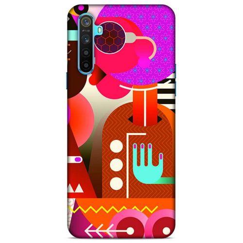 Lopard Oppo Realme 6i Uyumlu Kılıf Soyut Sanat (16) Desenli Kalın Kılıf