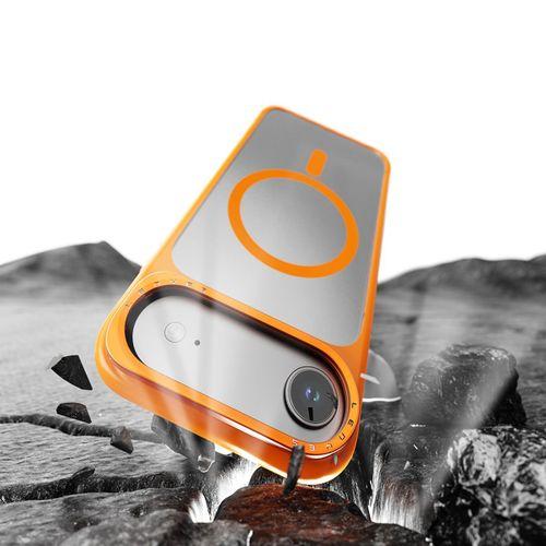 Apple iPhone 17 Air Kılıf M-safe Şarj Özellikli Metal Kamera Standlı Lenyes CK226 PC Kapak