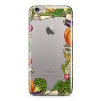 Apple iPhone 6 Plus - 6S Plus Kılıf Vegan Yiyecekler Arka Kapak Koruma Desenli Full Koruyucu