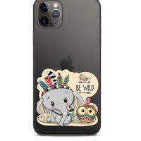 Zoologix (51) Apple iPhone 12 Pro Max Şeffaf Kılıf Silikon Desenli