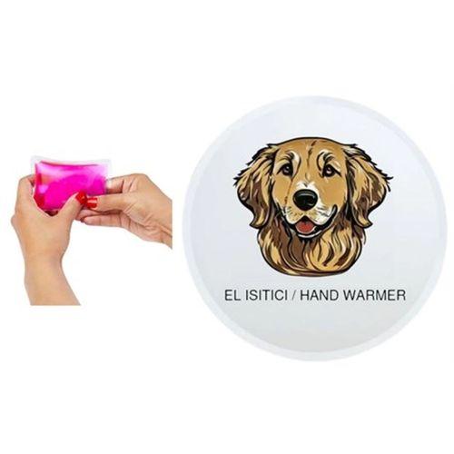 Sıa Kahverengi Köpek Cep Sobası,El Isıtıcı,Sıcak Su Torbası Pvc  10X9,5Cm