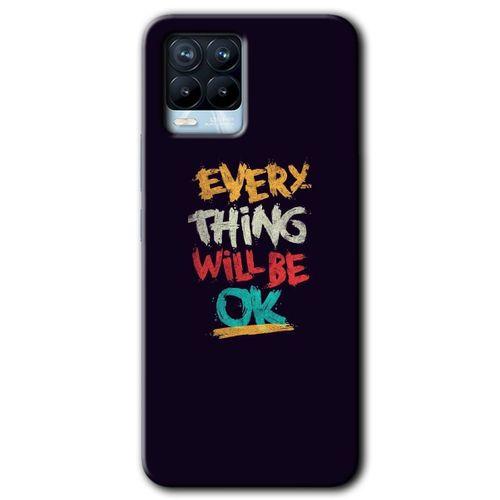 BeRa Aksesuar Realme 8 Pro Kılıf Baskılı Kapak - Everything +Tam Kaplayan Mat Seramik