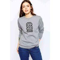 Riverdale Serpents Logo Baskılı Gri Kadın Sweatshirt