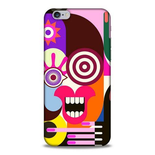 Lopard Apple Iphone 6 Uyumlu Kılıf Soyut Sanat (10) Desenli Full Koruma Kılıfı
