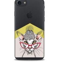 Zoologix (25) Apple Iphone 7 Şeffaf Kılıf Silikon Desenli