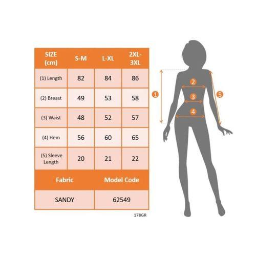 Kadın Kısa Kollu Bisiklet Yakalı Desenli üst Sandy Alt Tul Asimetrik Detaylı Bluz