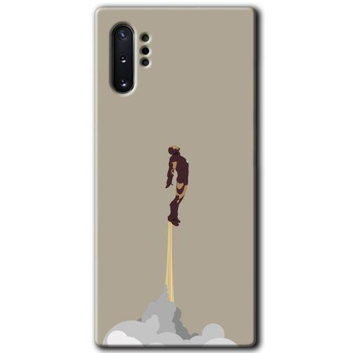 Samsung Galaxy Note 10 Plus Kılıf HD Desen Baskılı Arka Kapak - İronman-Airport