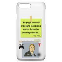 Apple iPhone 8 Plus Kılıf Caps-Elon Musk Arka Kapak Koruma Desenli Full Koruyucu