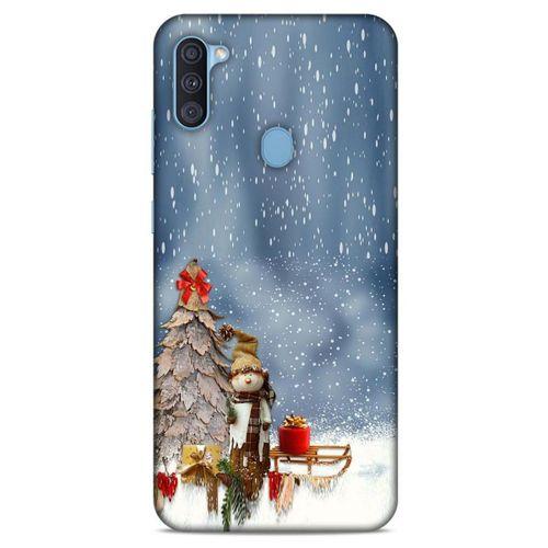 Samsung Galaxy A11 Kılıf Snowix (5) Koruma Kabı Gri Beyaz