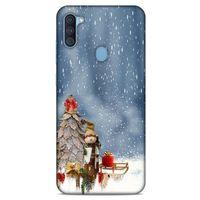 Samsung Galaxy A11 Kılıf Snowix (5) Koruma Kabı Gri Beyaz