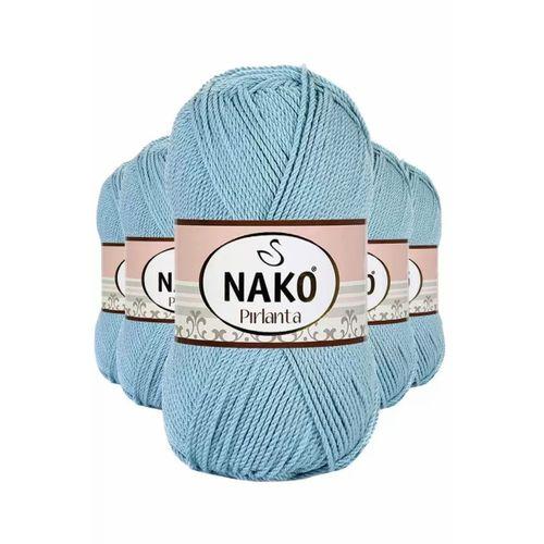 5 Adet Pırlanta Amigurumi El Örgü İpi Yünü Azur 10482 - nako mudanis