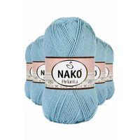 5 Adet Pırlanta Amigurumi El Örgü İpi Yünü Azur 10482 - nako mudanis