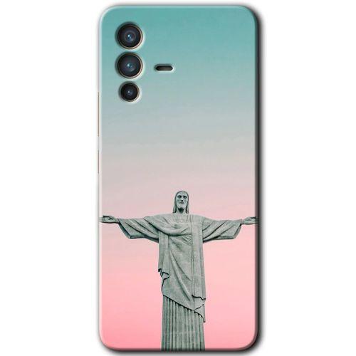 MRCİLETİSİM Vivo V23 5G Kılıf HD Desen Baskılı Arka Kapak+Temperli Cam - Rio