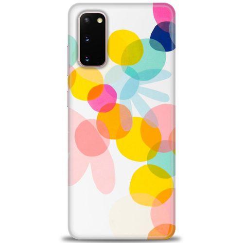 Samsung Galaxy S20 Kılıf HD Baskılı Kılıf - Color Flowers + Tam Ekran Koruyucu