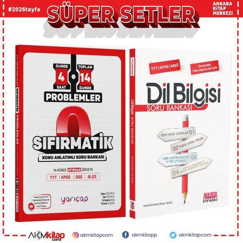 YarıÇap Yayınları TYT Problemler Sıfırmatik ve AKM Dil Bilgisi Soru Bankası Seti 2 Kitap