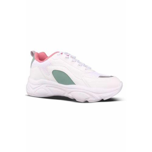 Mp 242-2076, Beyaz Kadın Bağcıklı Spor Ayakkabı