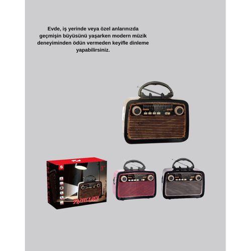 Ahşap Dokulu Bluetooth Müzik Kutusu – Vintage Led Tasarımıyla Modern Ses Deneyimi