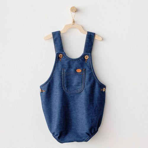 Andywawa Andywawa AC25931 Romper Casual Bebek Tulum İndigo